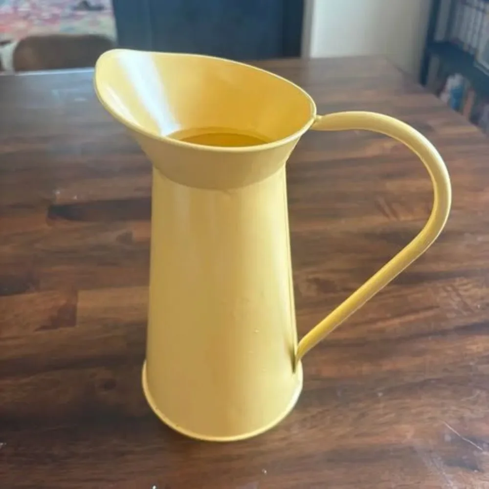 Yellow Metal Pitcher
